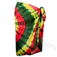 Rasta and Reggae Circle Tie-Dye Sarong