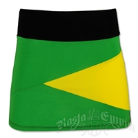Jamaican Color Block Mini Skirt