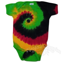 Rasta Swirl Tie Dye Creeper - Infant's