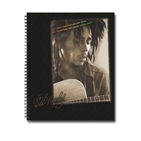 Bob Marley Look Within Guitar Spiral Notebook