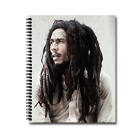 Bob Marley Portrait Spiral Notebook