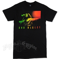 Bob Marley Arms Open Black T-Shirt - Men's