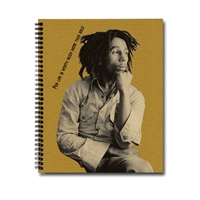 Bob Marley Contemplation Spiral Notebook
