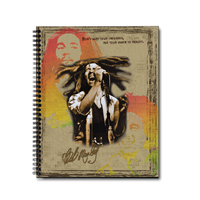 Bob Marley Come Again In Concert Spiral Notebook
