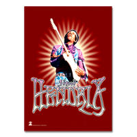 Jimi Hendrix Red Poster 30