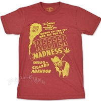Seven Leaf Reefer Madness Heather Rusty Red T-Shirt – Men’s 
