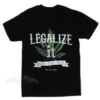 Seven Leaf Legalize It Black T-Shirt – Men’s 