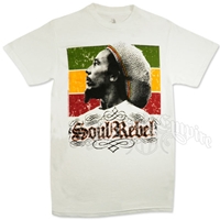 Bob Marley Soul Rebel White T-Shirt - Men's