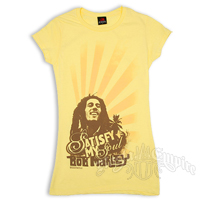 Bob Marley Satisfy My Soul Banana T-Shirt - Women's