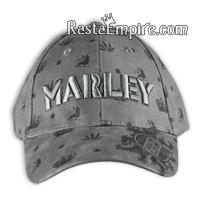 Bob Marley Iron Lion Flexfit Charcoal Ball Cap