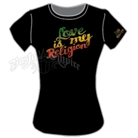 Ziggy Marley Love Is My Religion Black T-Shirt - Women's