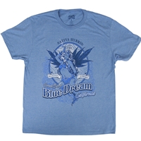 Seven Leaf Blue Dream Strain Light Blue T-Shirt – Men’s