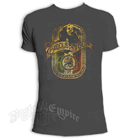 Bob Marley Exodus Label Charcoal Vintage T-Shirt - Men's
