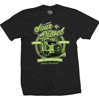 Seven Leaf Sour Diesel Strain Black T-Shirt – Men’s 