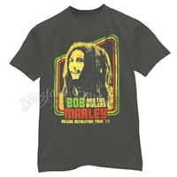 Bob Marley Reggae Revolution '79 Charcoal T-Shirt - Men's