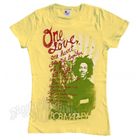 Bob Marley One Love, One Heart Banana T-Shirt - Women's