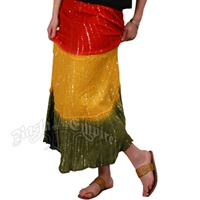 Rasta Sprinkle 3 Tier Skirt - Tri-Color