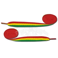 Rasta Stripe Shoelaces - Thick