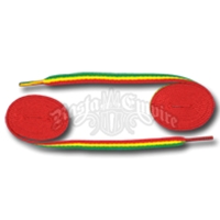 Rasta Stripe Shoelaces - Thin