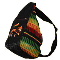 Rasta Lion Cotton Sling Backpack