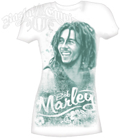 Bob Marley Peace White T-Shirt - Women's