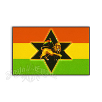 Rasta Lion Star Sticker