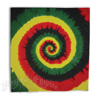 Rasta Spiral Tie-Dyed Tapestry