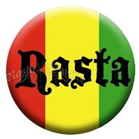 Rasta and Rasta Stripe Button/Pin