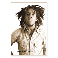 Bob Marley Sepia One Love Poster 24