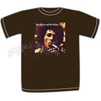 Bob Marley Catch A Fire Cover Chocolate T-Shirt - Men's