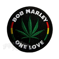 Bob Marley One Love Leaf Round Patch