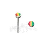 Rasta Nose Stud Body Jewelry