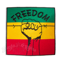 Rasta Freedom Fist Patch - Large