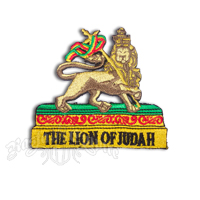 Rasta Lion of Judah on a Platform Patch