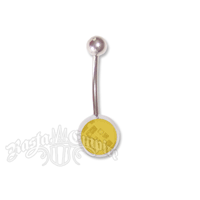 Rasta LED Light Up Steel Belly Ring Body Jewelry