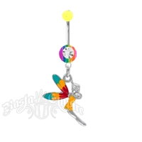 Rasta Fairy Dangle Belly Ring Body Jewelry