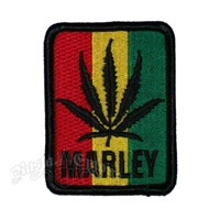Bob Marley Leaf Tricolor Patch