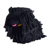 Rasta Plush Dog Squeaker Toy with Natty Dreads