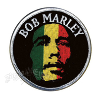 Bob Marley Face Round Patch