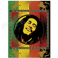 Bob Marley Rasta Color Tapestry