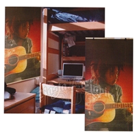 Bob Marley Strumming Bamboo Rollup Window Blind
