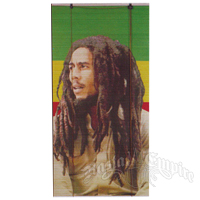 Bob Marley Rasta Portrait Bamboo Window Shade