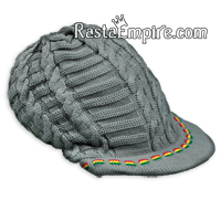 Rasta NONA Cotton Cap with Visor - Gray
