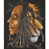Bob Marley Profile Fleece Throw