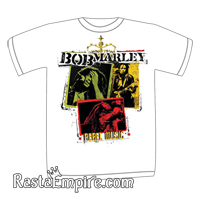 Bob Marley Rebel Music White T-Shirt - Men's