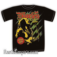 Bob Marley Live Exodus 1977 Tour Black T-Shirt - Men's
