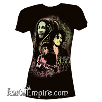 Bob Marley Music For Your Soul Black T-Shirt - Women's