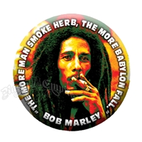Bob Marley Babylon Herb Pin