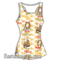 Bob Marley One Love Racer Back White Tank - Women's