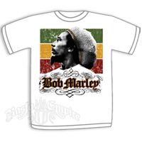 Bob Marley Soul Rebel Stripes White T-Shirt - Toddler's